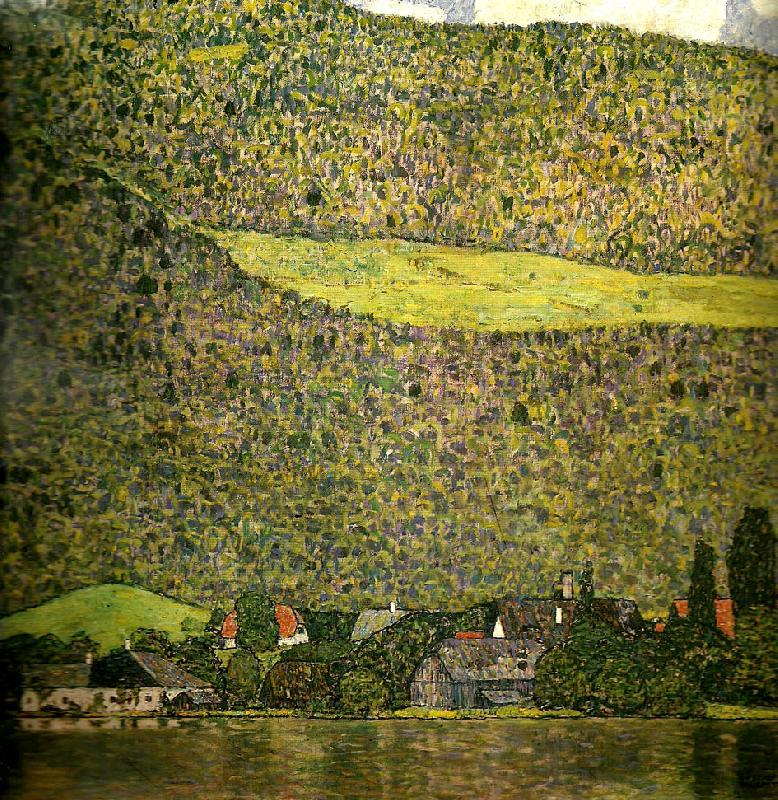 Gustav Klimt unterach vid attersee oil painting image